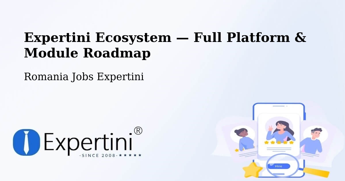 Expertini Ecosystem — Full Platform & Module Roadmap – Câmpeni