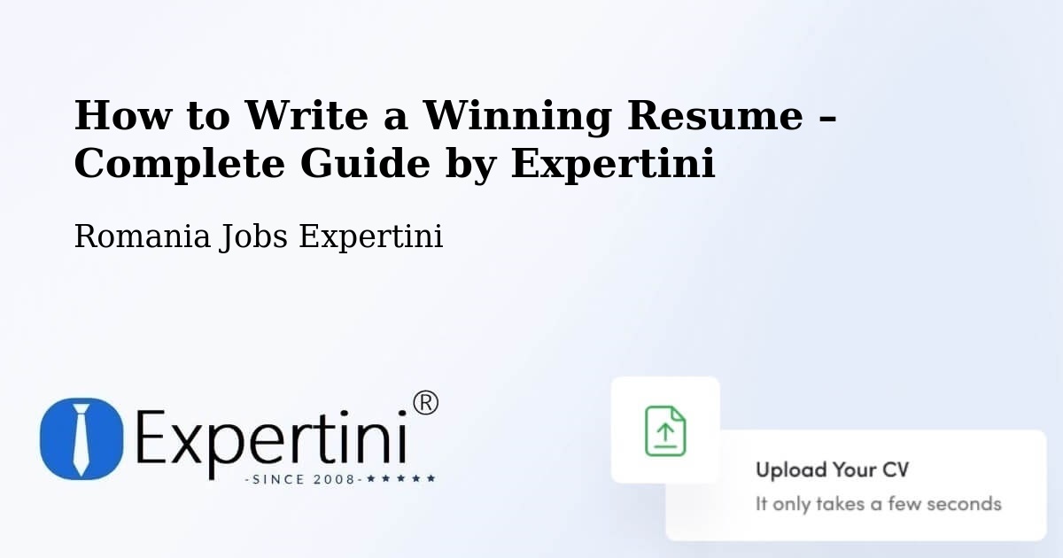 Resume Writing Guide for Job Seekers – Câmpeni - Câmpeni, Romania Jobs Expertini